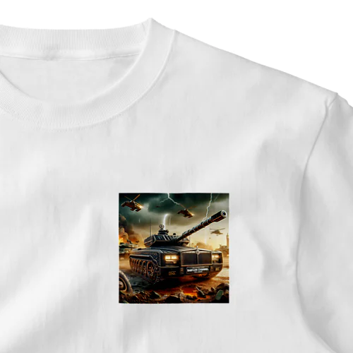 戦車　　アメ車 ワンポイントTシャツ