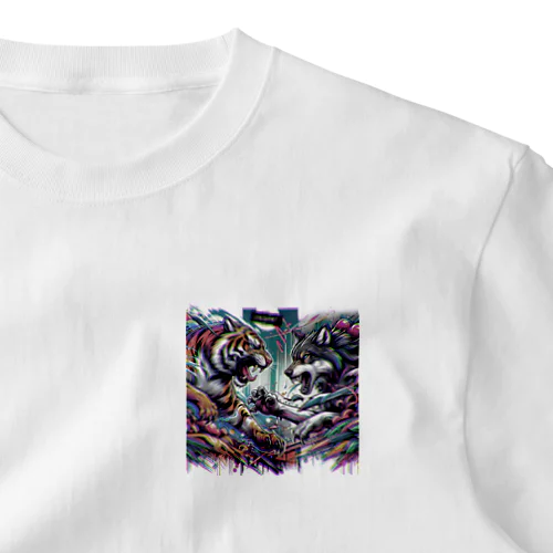 グラフティ Tiger VS Wolf 🥊 ワンポイントTシャツ