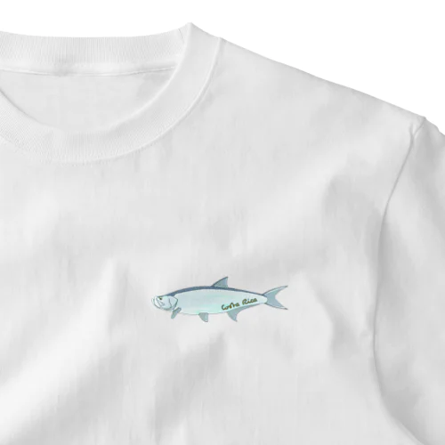 コスタリカの巨大魚ターポン ワンポイントTシャツ