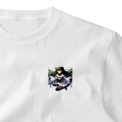 碧の髪の少女 One Point T-Shirt