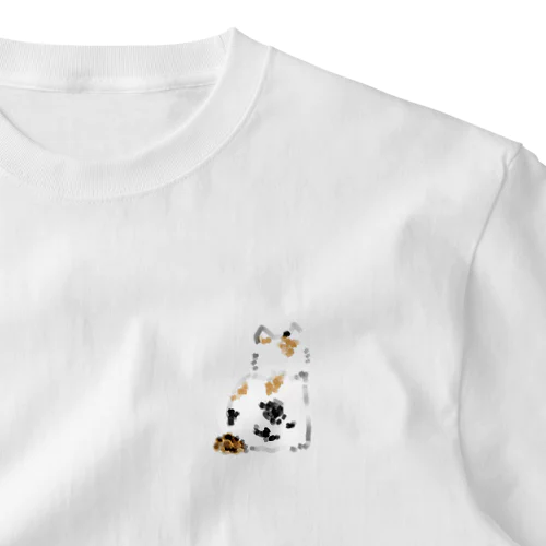 ねこ みーこ One Point T-Shirt