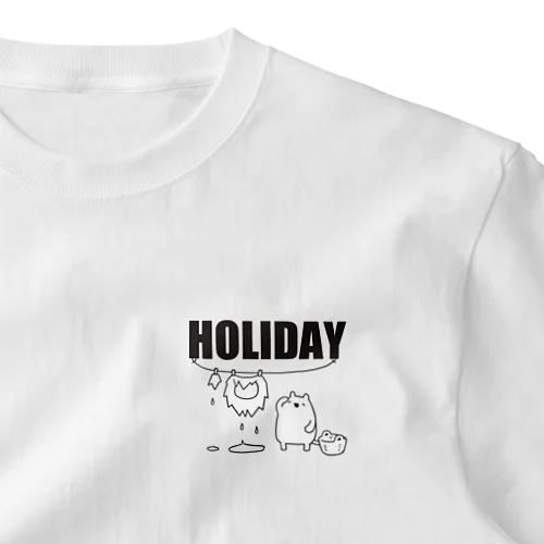 【HOLIDAY】ライオンさんの休日 One Point T-Shirt