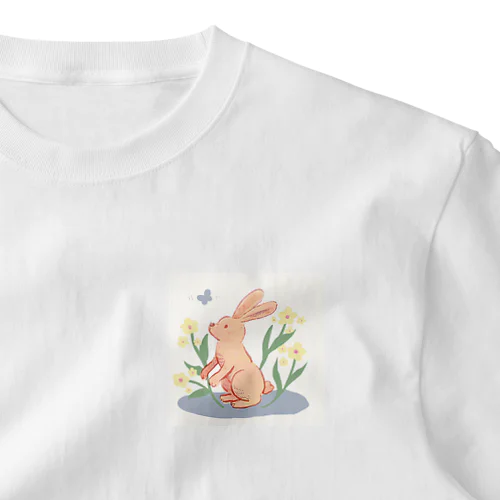 Rabbit ワンポイントTシャツ