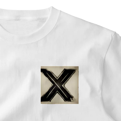 かっこよく描いたX ワンポイントTシャツ