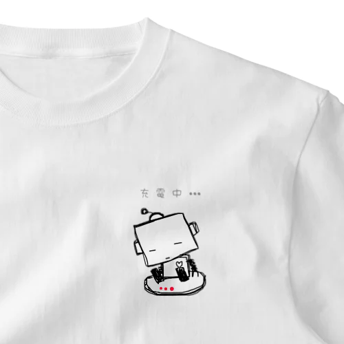 ⭐︎ココろぼ⭐︎充電中 ワンポイントTシャツ