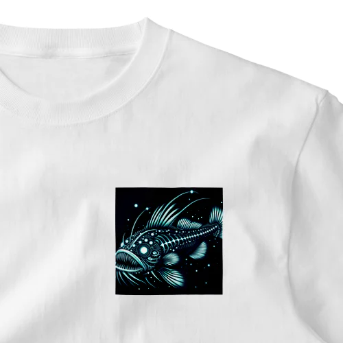 深海魚オニキンメ ワンポイントTシャツ