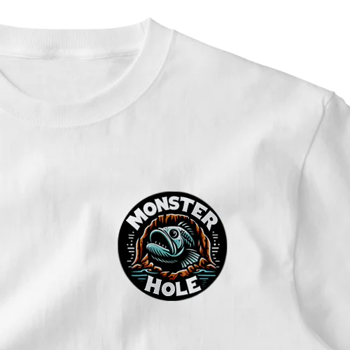 MONSTER HOLE 🕳ロゴ👾 ワンポイントTシャツ