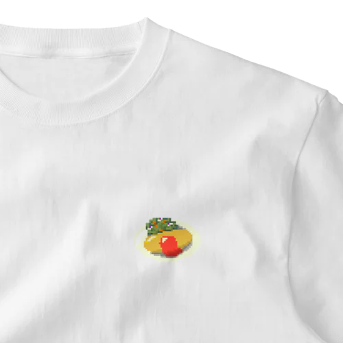 ドット絵オムライス ワンポイントTシャツ