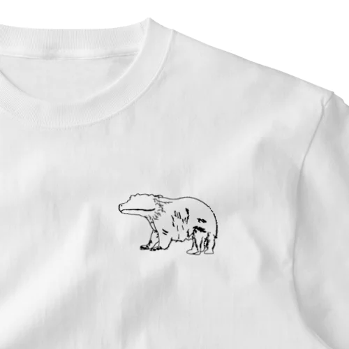 白熊ワニ ワンポイントTシャツ