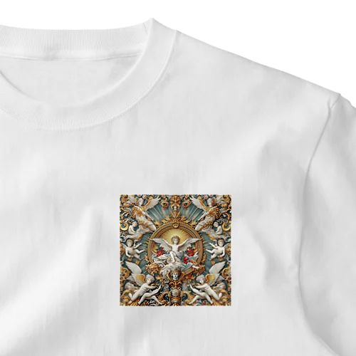 Renaissance  バロック模様 ワンポイントTシャツ