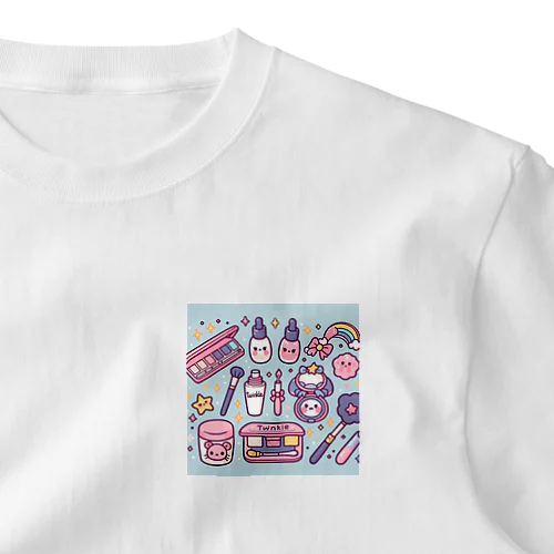 化粧品　かわいい ワンポイントTシャツ