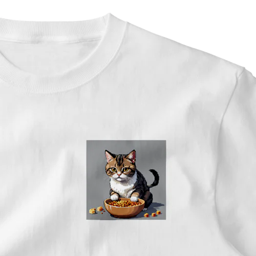 子猫とご飯 One Point T-Shirt
