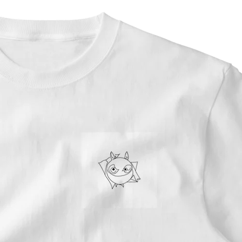 ラインアート　モンスター ワンポイントTシャツ