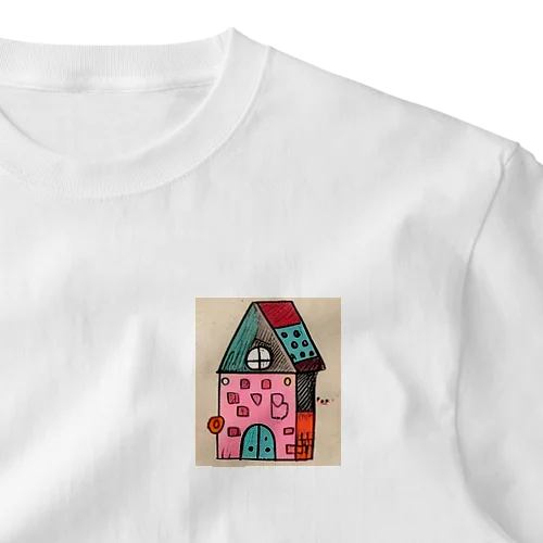 カラフルHAPPYHOME ワンポイントTシャツ