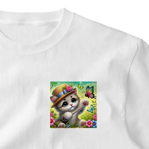 猫の可愛らしさとユーモアが満載🐱✨ ワンポイントTシャツ