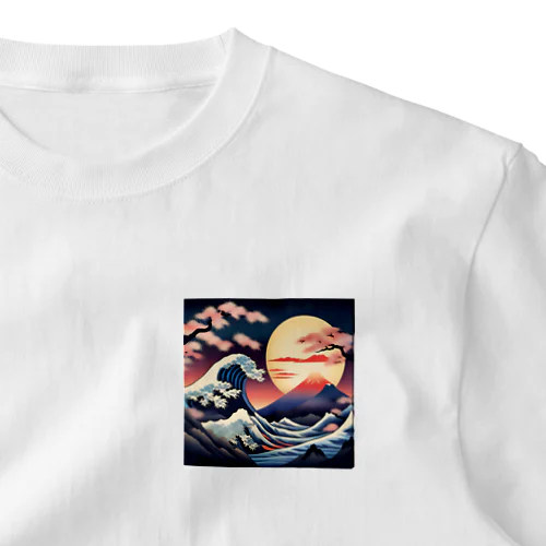 浮世絵 ワンポイントTシャツ