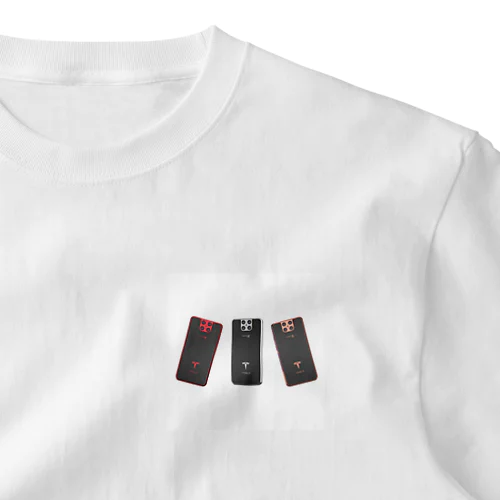 2024テスラ携帯ケース人類最高レベルの代表作tesla Modelπ携帯ケース ワンポイントTシャツ