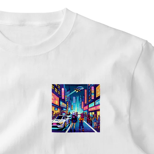 ドット絵ネオン2 ワンポイントTシャツ