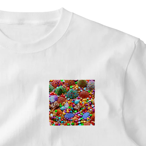 誘惑に負けるな(お菓子の山) One Point T-Shirt