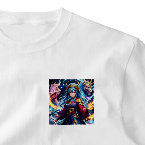 ドラゴンを飼う巫女 One Point T-Shirt