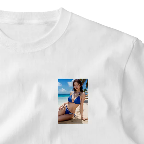 ＡＩ美女と海へ ワンポイントTシャツ