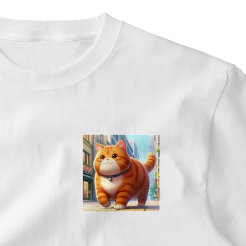 デブ猫 One Point T-Shirt