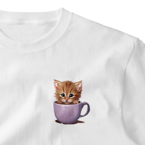 マグカップ子猫2 ワンポイントTシャツ