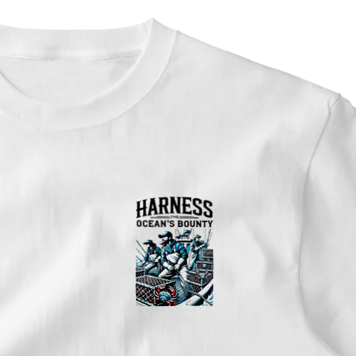 HARNESS THE OCEAN'S BOUNTY ワンポイントTシャツ