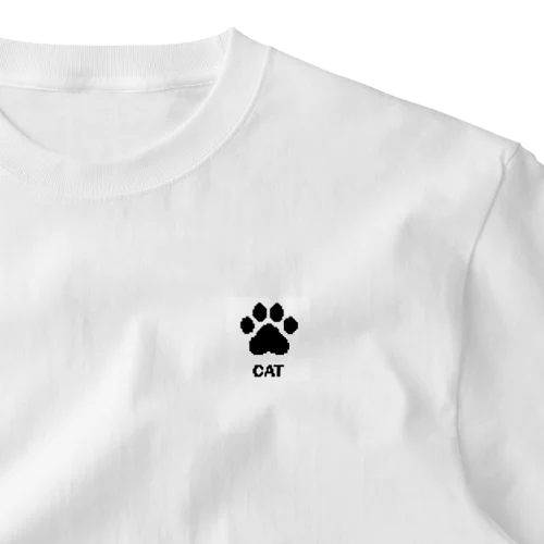 猫肉球 One Point T-Shirt