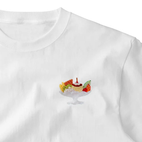 ビーズ刺繍のプリンアラモード One Point T-Shirt