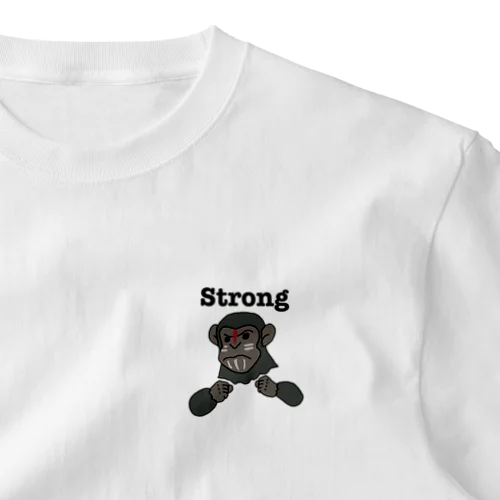 チンパンジーStrong! ワンポイントTシャツ