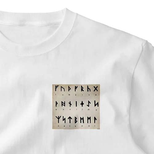 ルーン文字 ワンポイントTシャツ