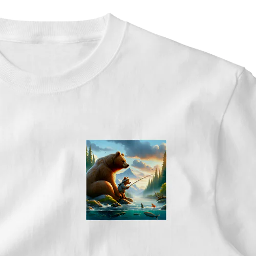 熊の親子 One Point T-Shirt