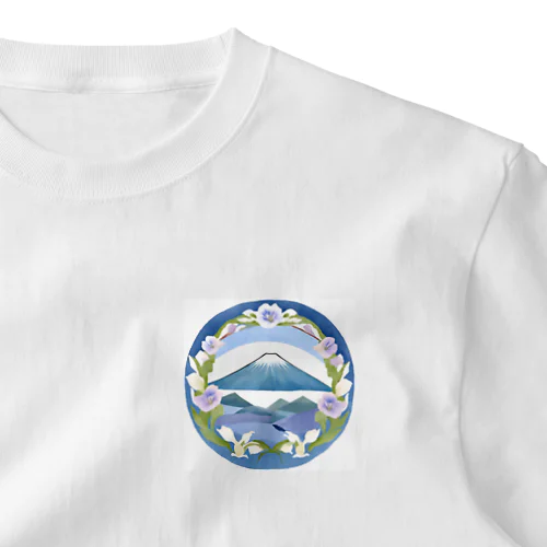 富士山の目覚め ワンポイントTシャツ