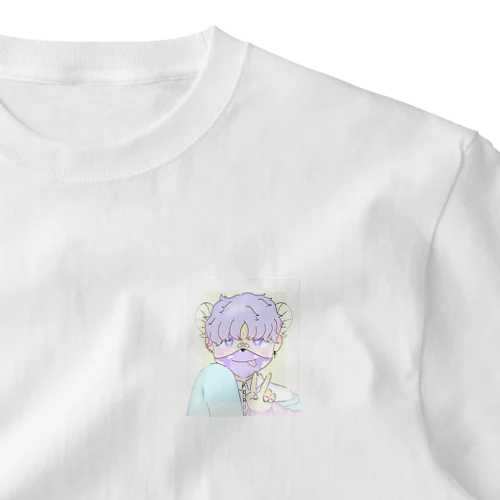 ゆるふわ系男子 ワンポイントTシャツ