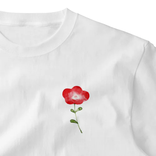 flower ワンポイントTシャツ