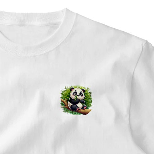 「ふんわりパンダちゃん| 癒しの動物キャラクター One Point T-Shirt