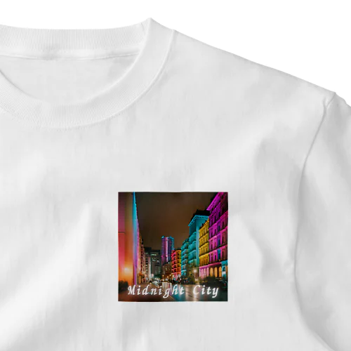都市のカラフル夜景 One Point T-Shirt