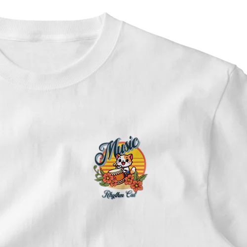 Rhythm Cat ワンポイントTシャツ