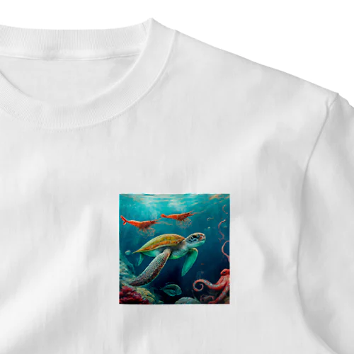 海亀 ワンポイントTシャツ