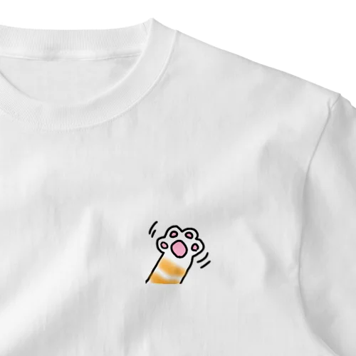猫の手 ワンポイントTシャツ