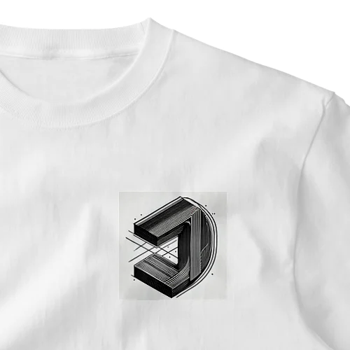 シンプルなスタイルのD One Point T-Shirt