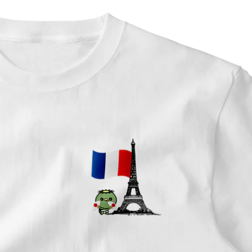 日本 応援 カッパくん PARIS OLYMPICS 2024 One Point T-Shirt