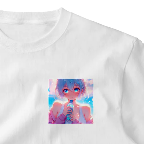 暑いから水分補給♪ ワンポイントTシャツ