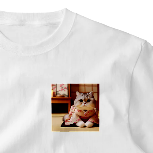 おいでやす猫ちゃん ワンポイントTシャツ
