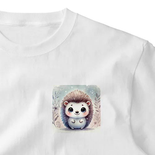 キュートなハリネズミの癒しイラスト One Point T-Shirt