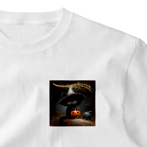 黒猫ちゃんのハロウィン One Point T-Shirt