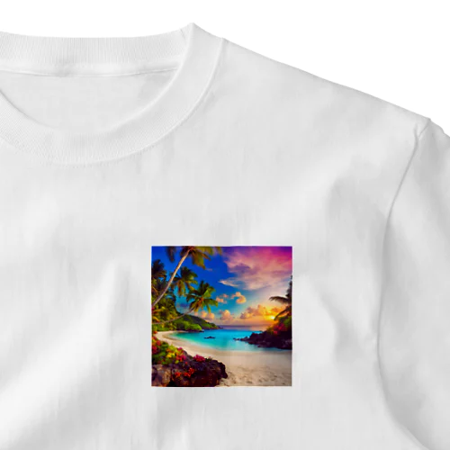 🌊美しい海岸🏄✨ ワンポイントTシャツ