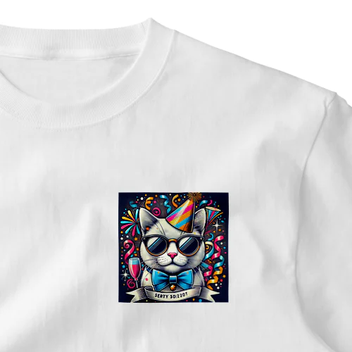 パリピネコ ワンポイントTシャツ