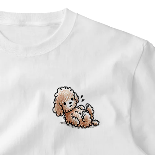 イラスト犬シリーズ　「プードル」 One Point T-Shirt